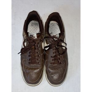 Nike AIR FORCE 1'07 MEN'S LX CACAO PLAID CASUAL BROWN IVORY DV0791-200 SIZE 10.5